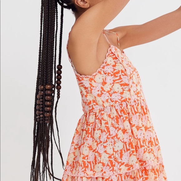 Urban Outfitters Dresses & Skirts - New UO Hanna Scallop Babydoll Mini Dress